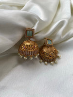 Small AD Leaf carved Jhumkas in 6 variants
