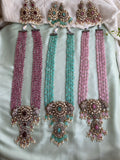 Victorian beads Haram in 3 colours with earrings (price for each )