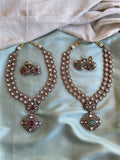 Victorian Zirconium Necklace with earrings in 2 colours