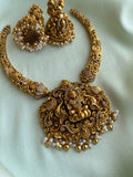 Antique Temple Necklace with jhumkas