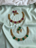 AD Coin Necklace in 2 colours with earrings