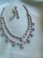 2 Layered Necklace with earrings
