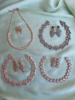 Party wear Necklaces in 4 styles with earrings